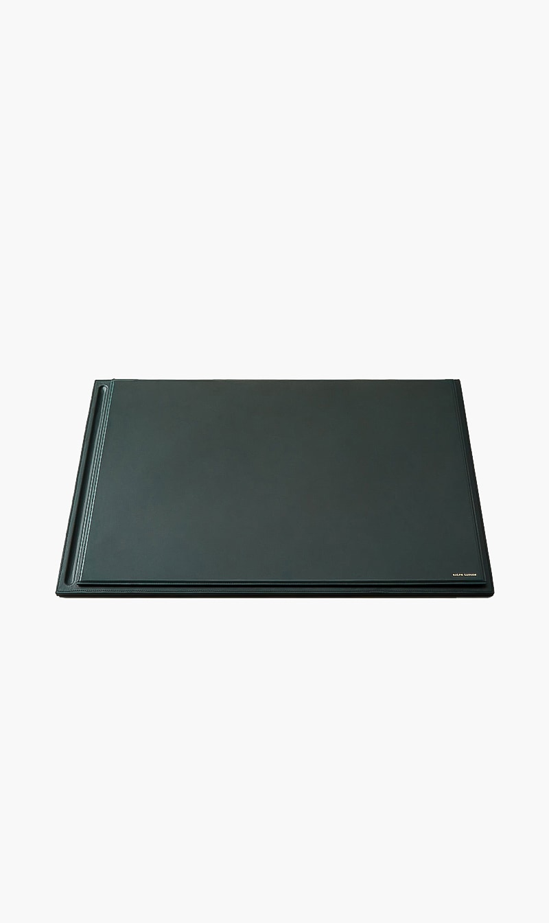 

Ralph Lauren Green Brennan Green Leather Desk Pad | The Deal Outlet