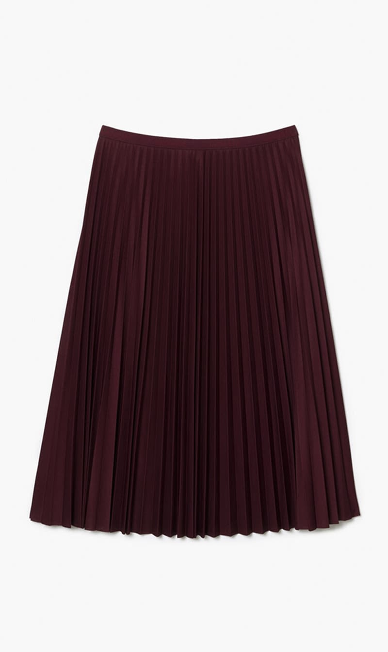 

Lacoste Black Elasticised Waist Pleated Skirt for Women | The Deal Outlet