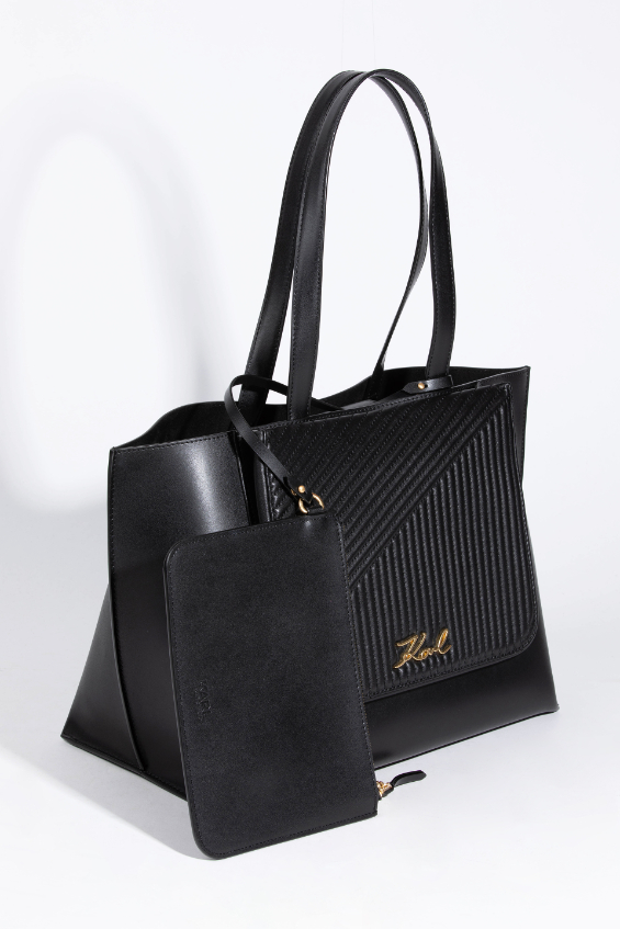 

Karl Lagerfeld Signature Quilted Shopper Bag