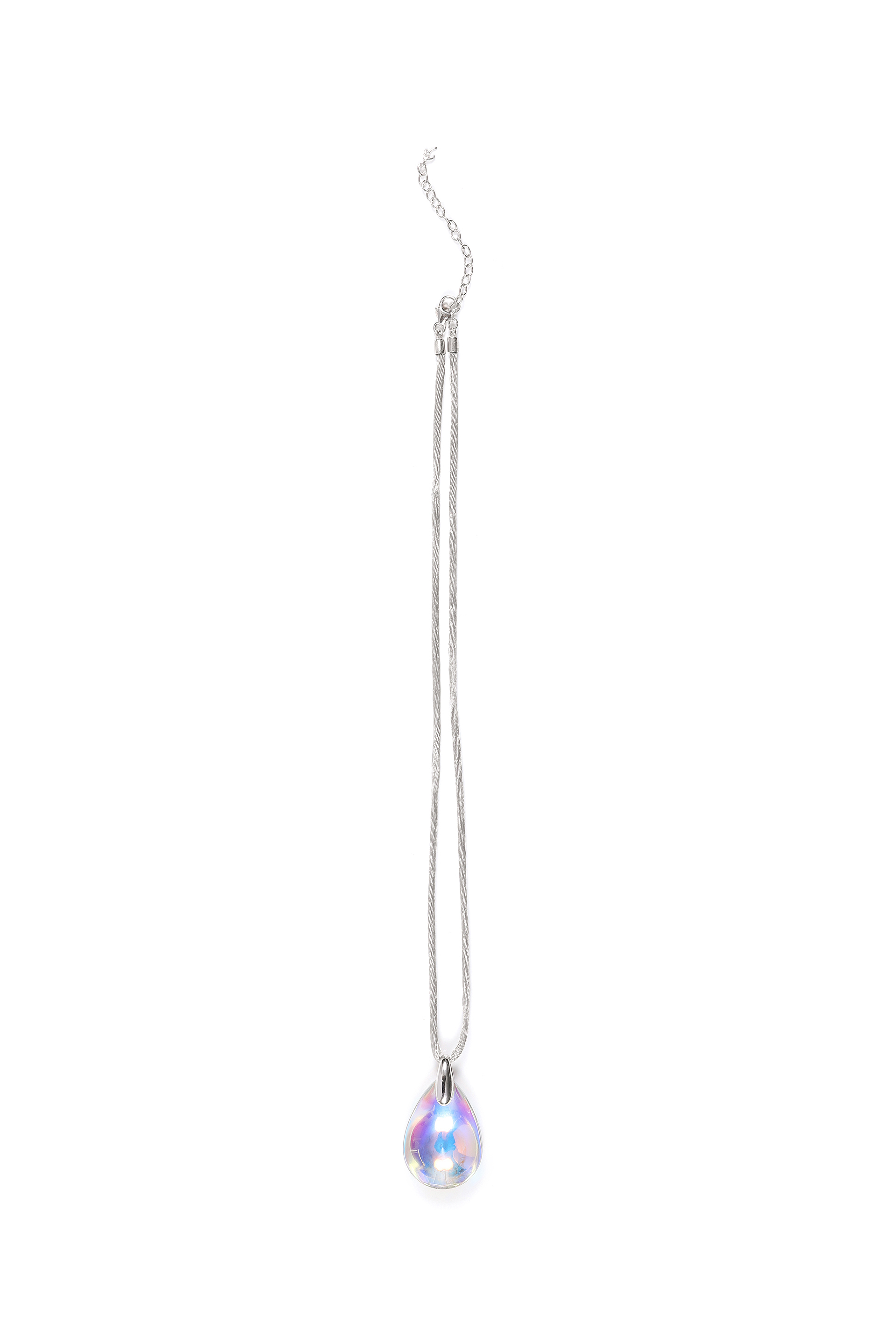 

Baccarat Iridescent Clear Psydelic Necklace