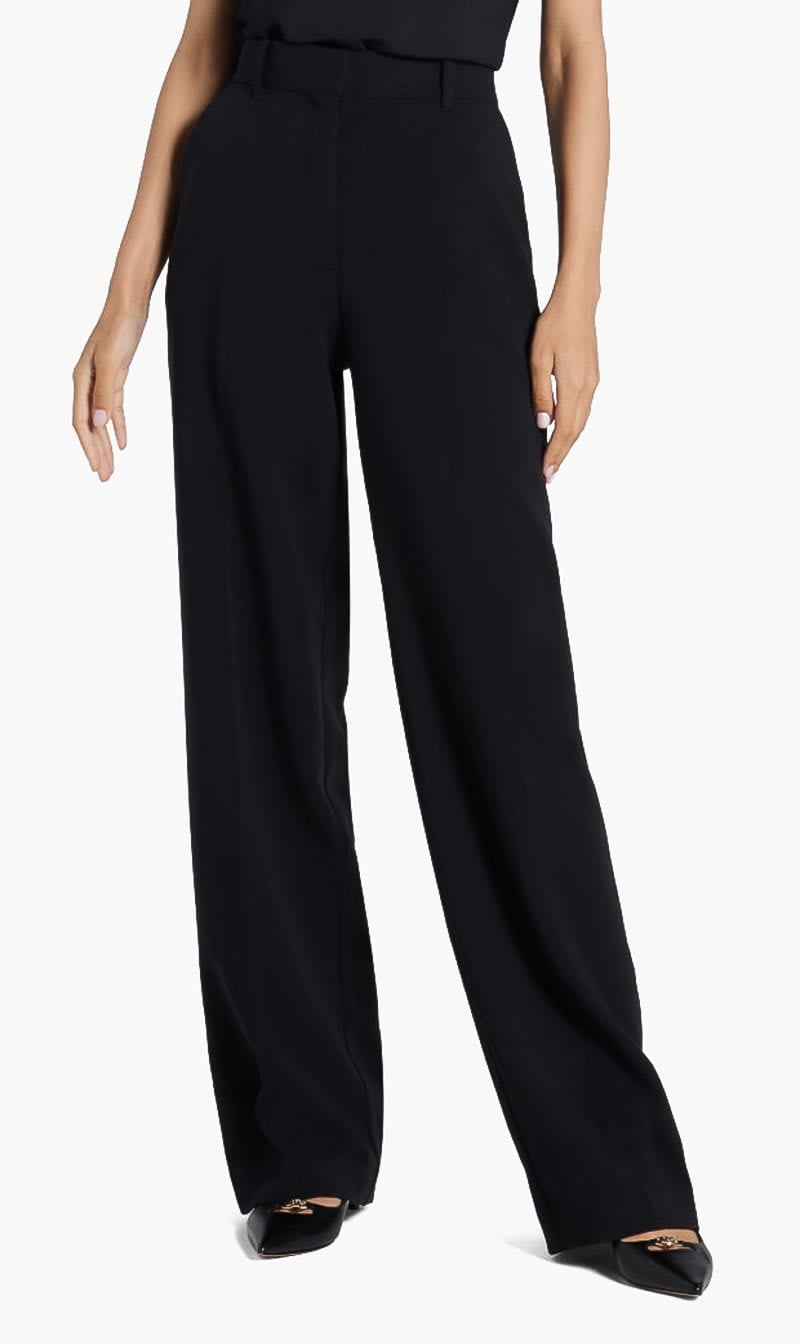 Guess Black Stretch Flannel Pants for Women