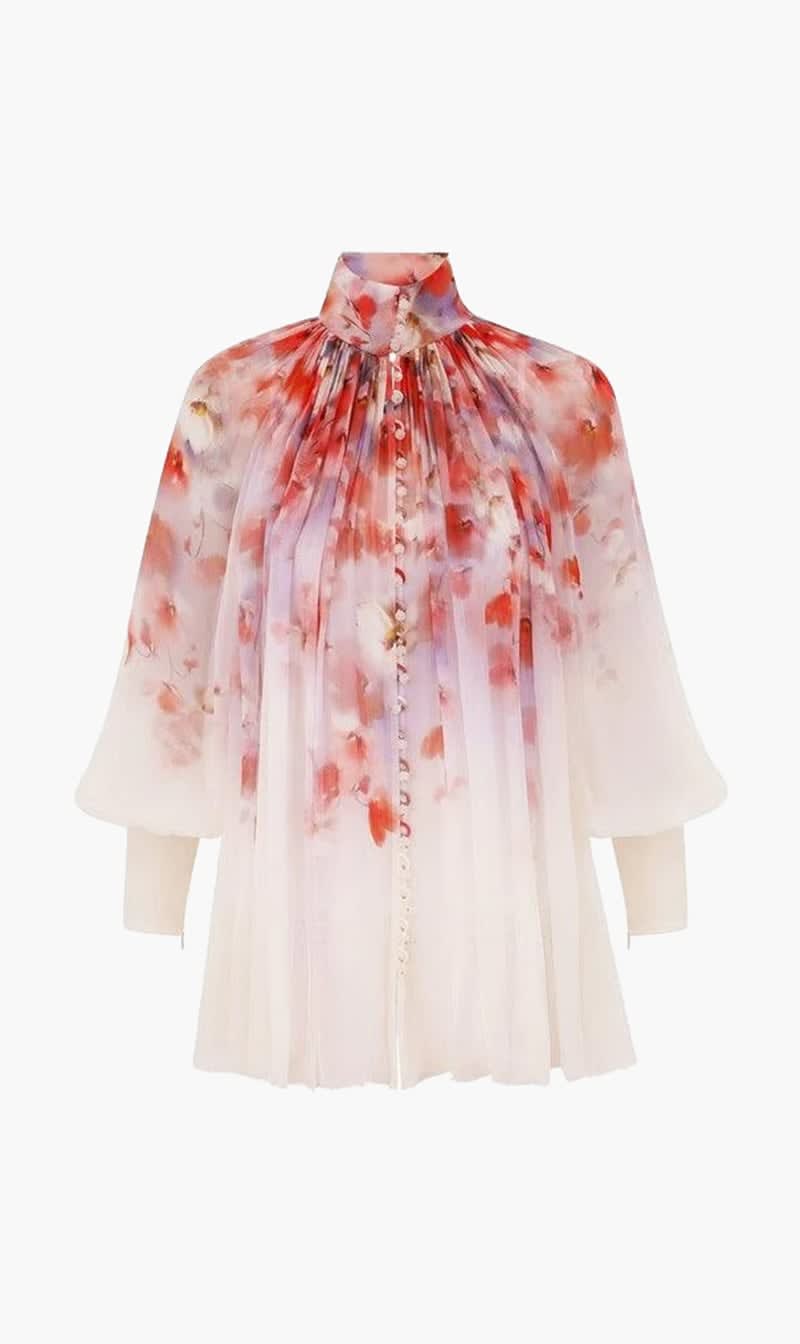 Zimmermann Multi-color Crush Smock Blouse for Women