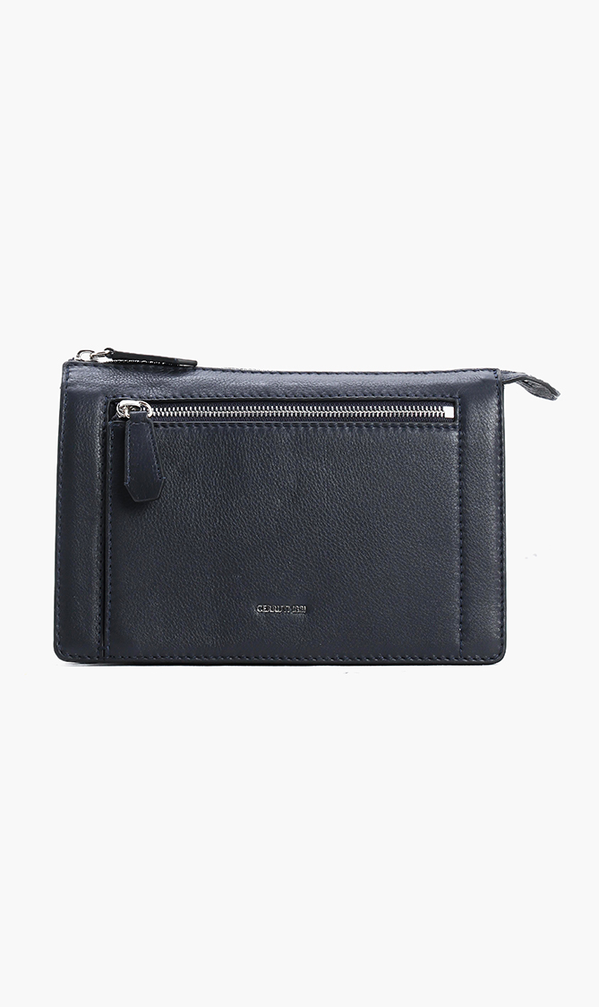 

Cerruti Stars Leather Clutch