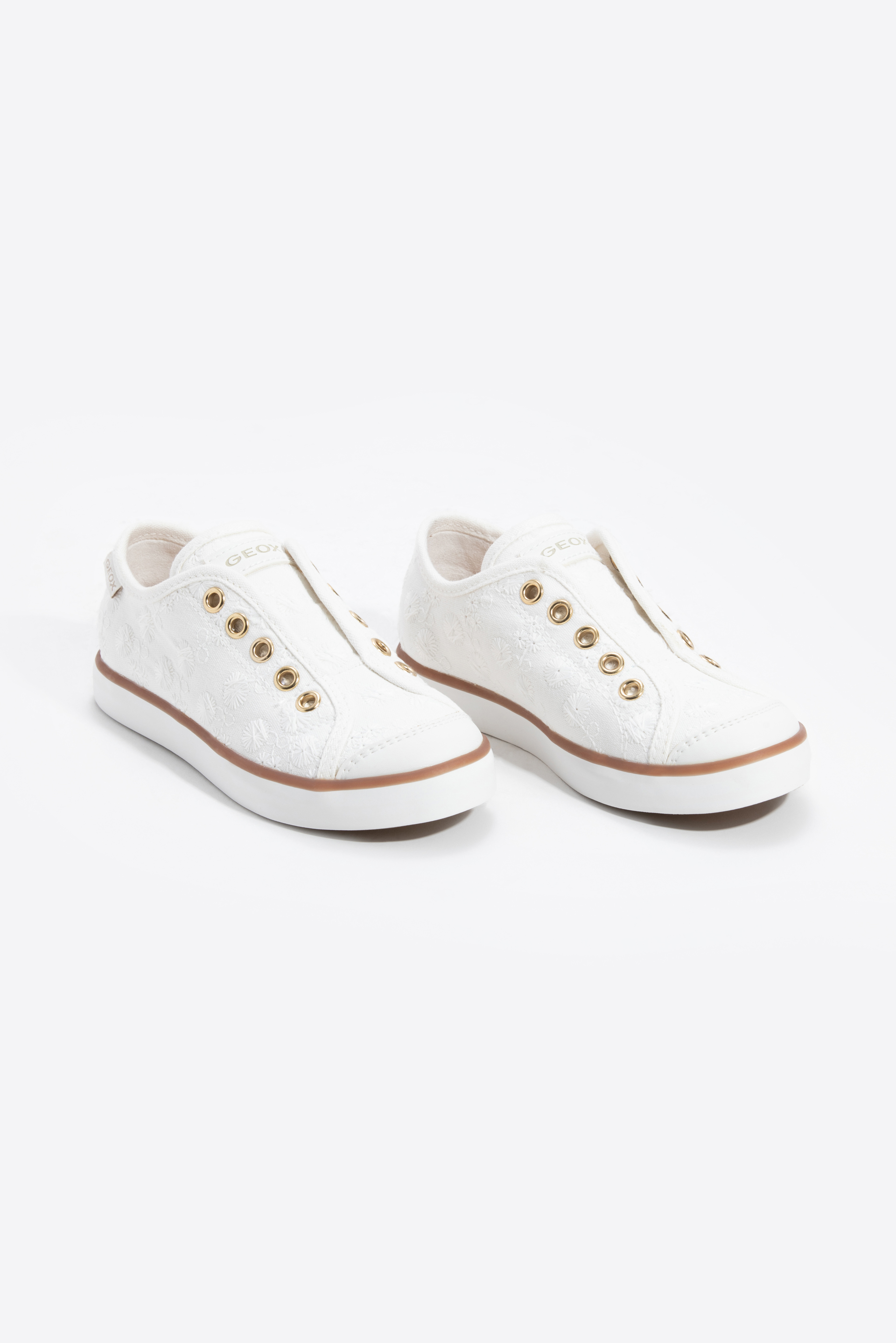 

Geox J Ciak Embroidered Slip-on Sneakers