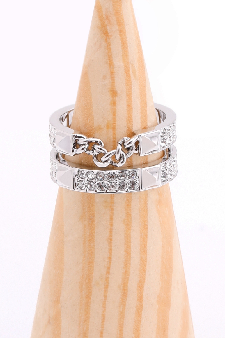 

Swarovski Fiction Silver Ring, 52mm