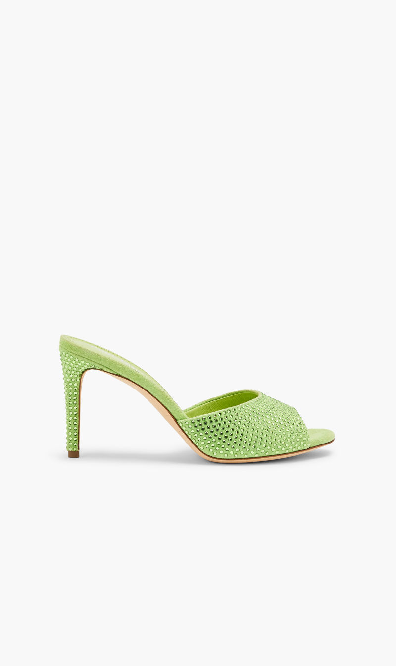 

Paris Texas Green Holly Stiletto Mule 85 for Women | The Deal Outlet