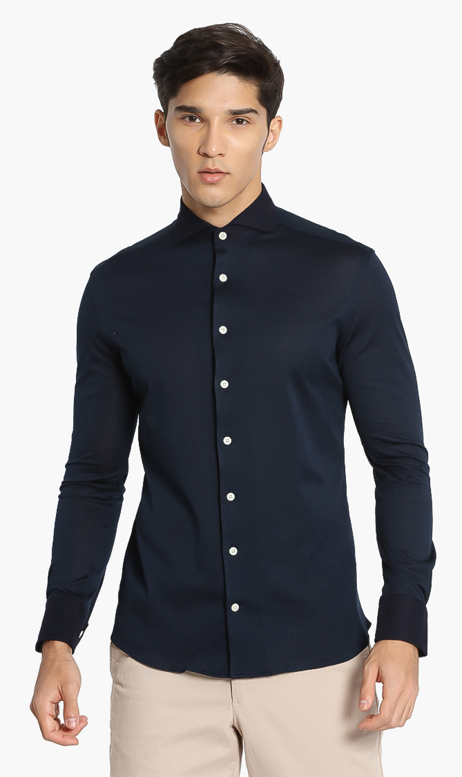 

Hackett London Light Weight Jersey Slim Fit Shirt
