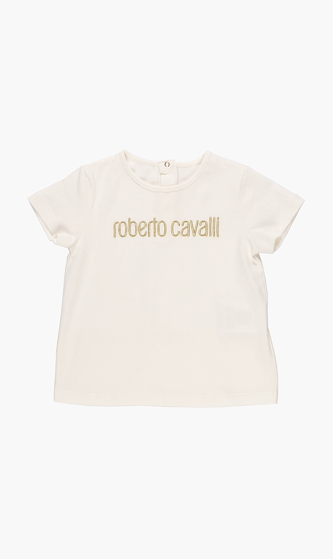 

Roberto Cavalli Embroidered Logo T-shirt