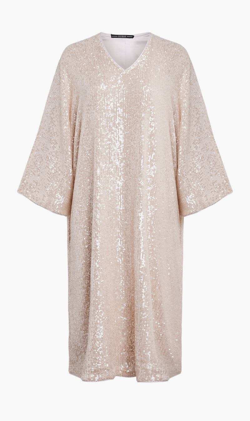 

Guess White All Over Sequin Dress for Women | The Deal Outlet