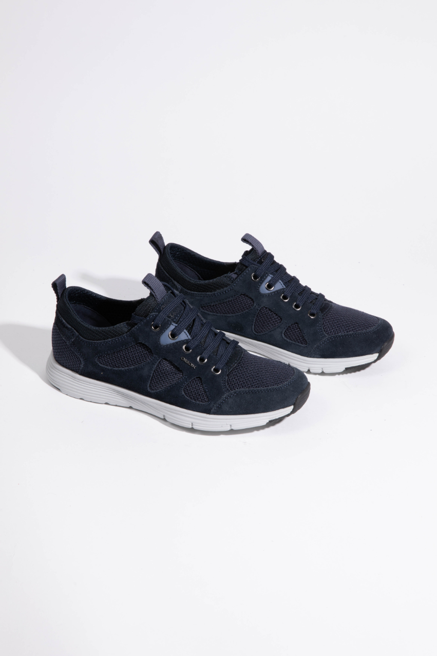 

GEOX Snapish Leather Sneakers