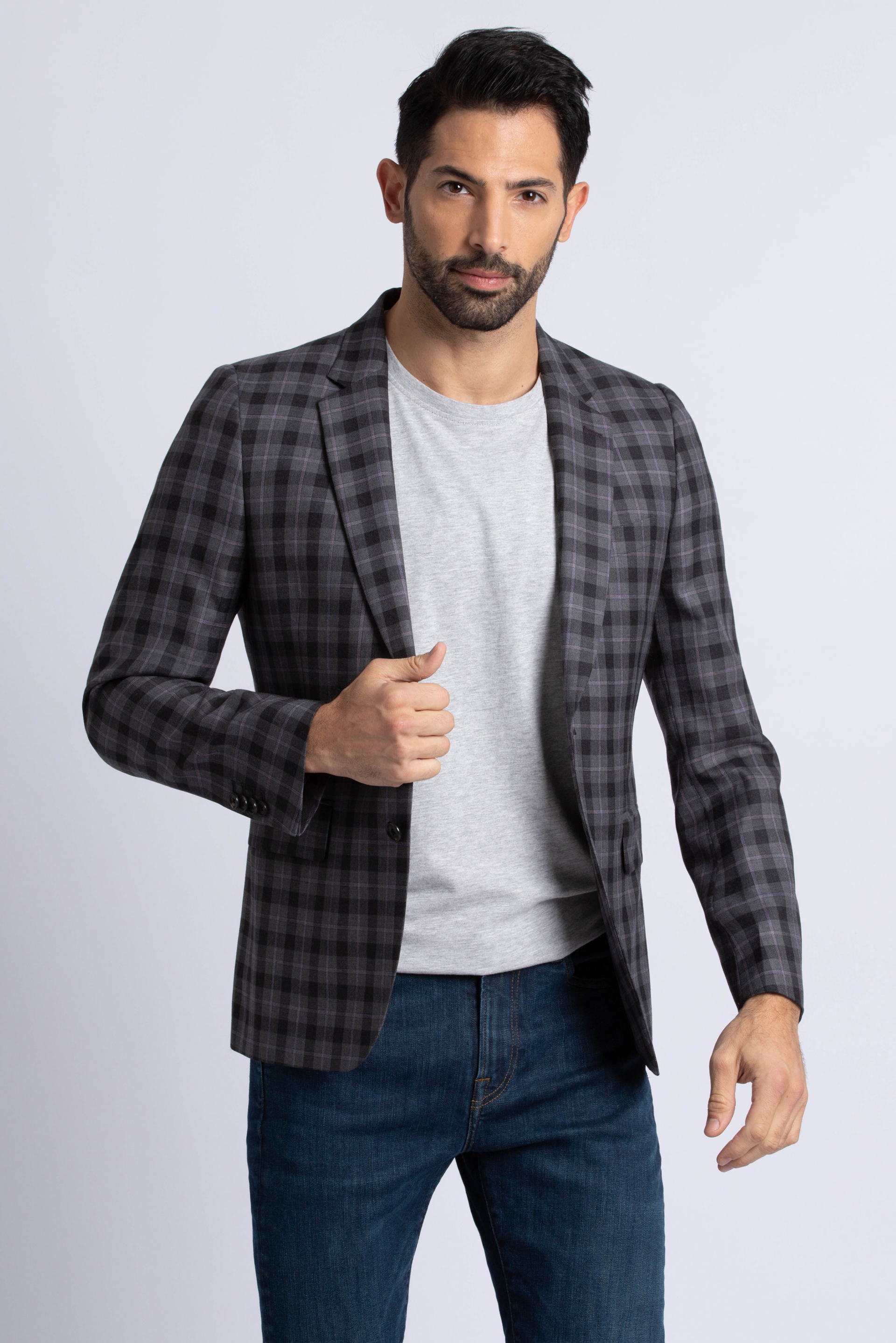 

Paul Smith Checked Tailored Fit 2button Jacket Suit