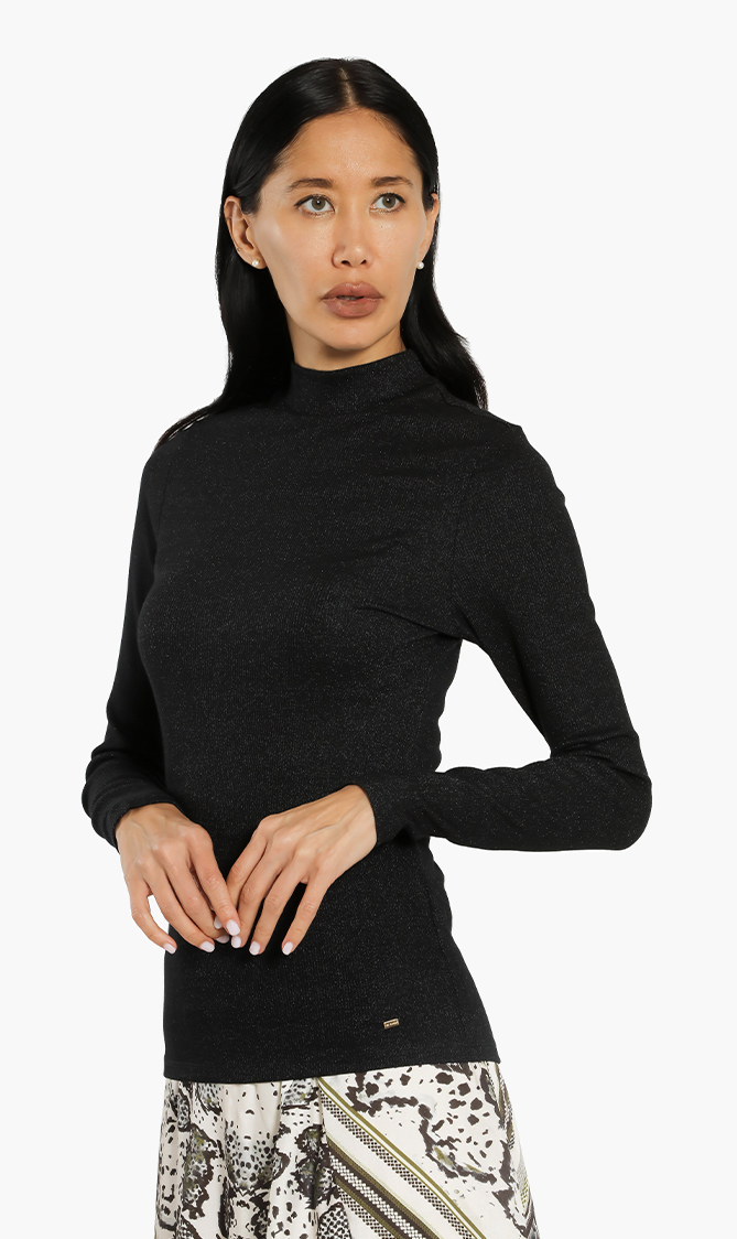 

Ted Baker Stormie Ribbed Long Sleeves Top