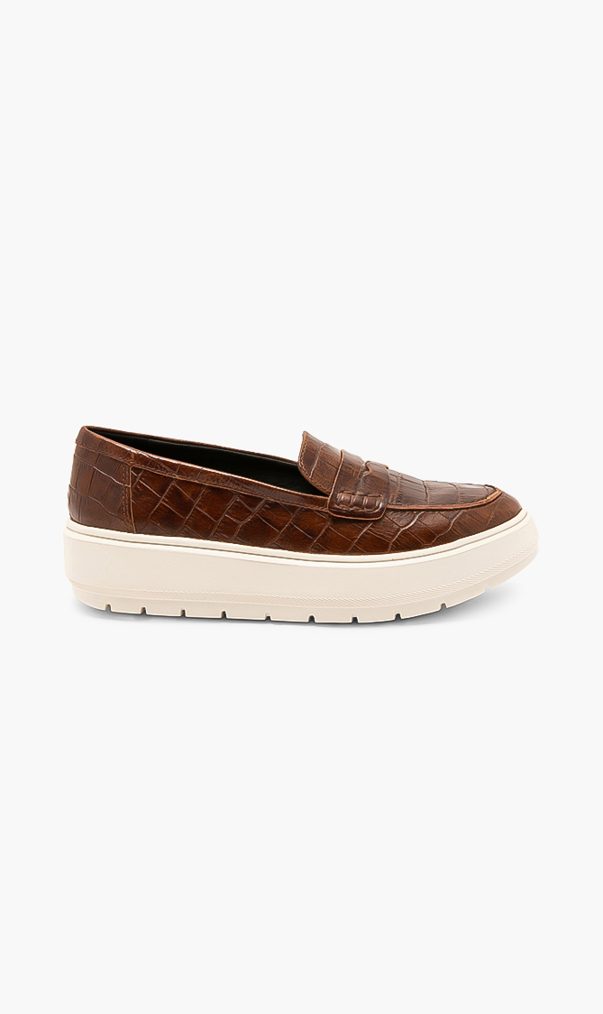 

Geox Kaula Crocodile Leather Slip-on Sneakers