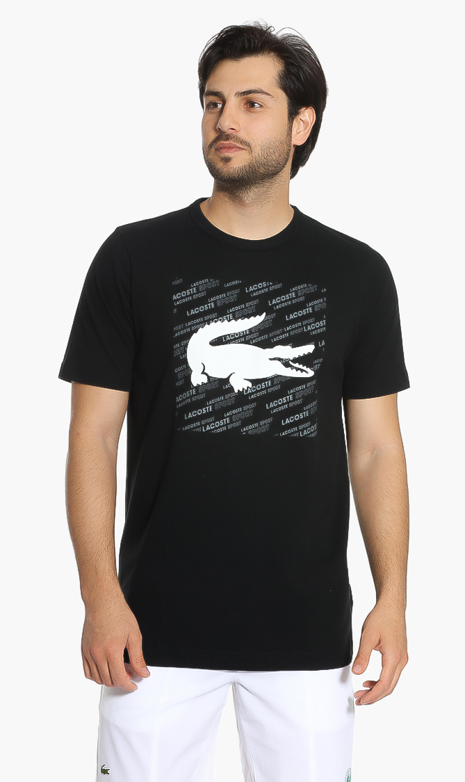 

Lacoste Sport Reflective Crocodile Print T-shirt