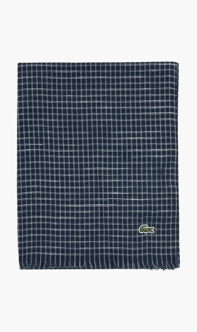 

Lacoste Fine Check Scarf