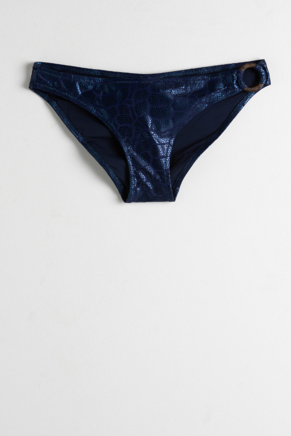 

Fixby Asymmetrical Midi Brief Bikini Bottom, Blue
