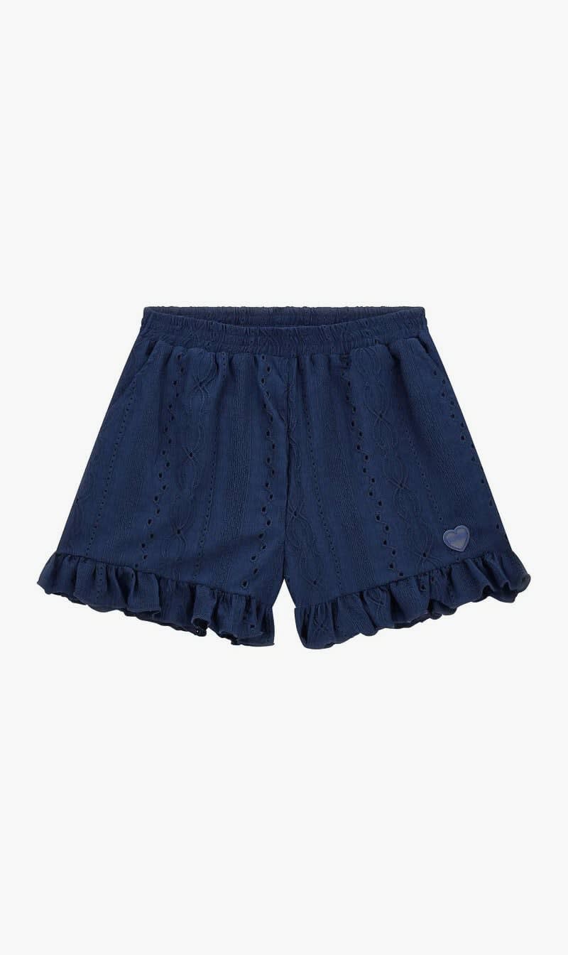 

Guess Blue Stretch Jacquard Shorts for Girls | The Deal Outlet