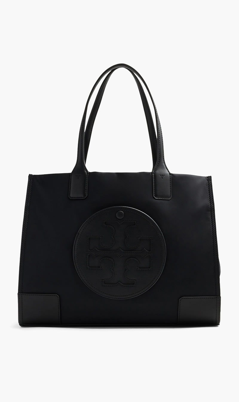 

Tory Burch Black Ella Tote Bag for Women | The Deal Outlet