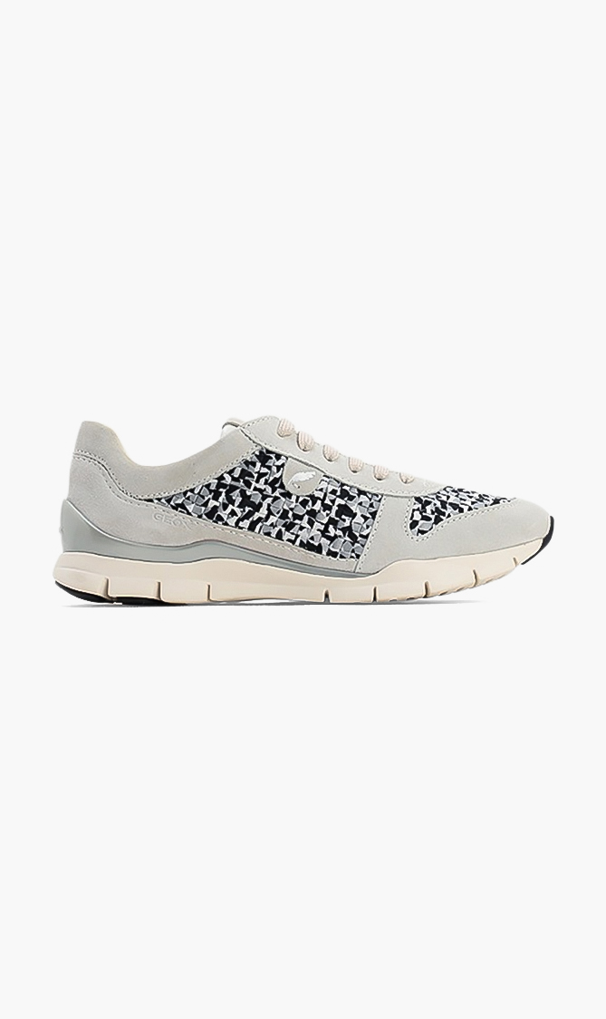 

Geox Sukie Woven Suede Sneakers