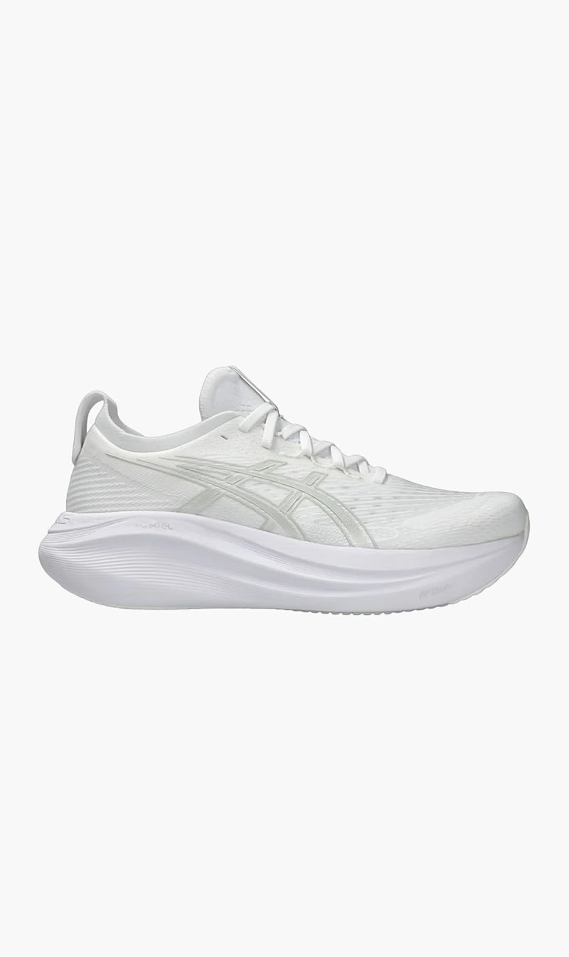 White Asics Black Gel Nimbus 27 Sneakers