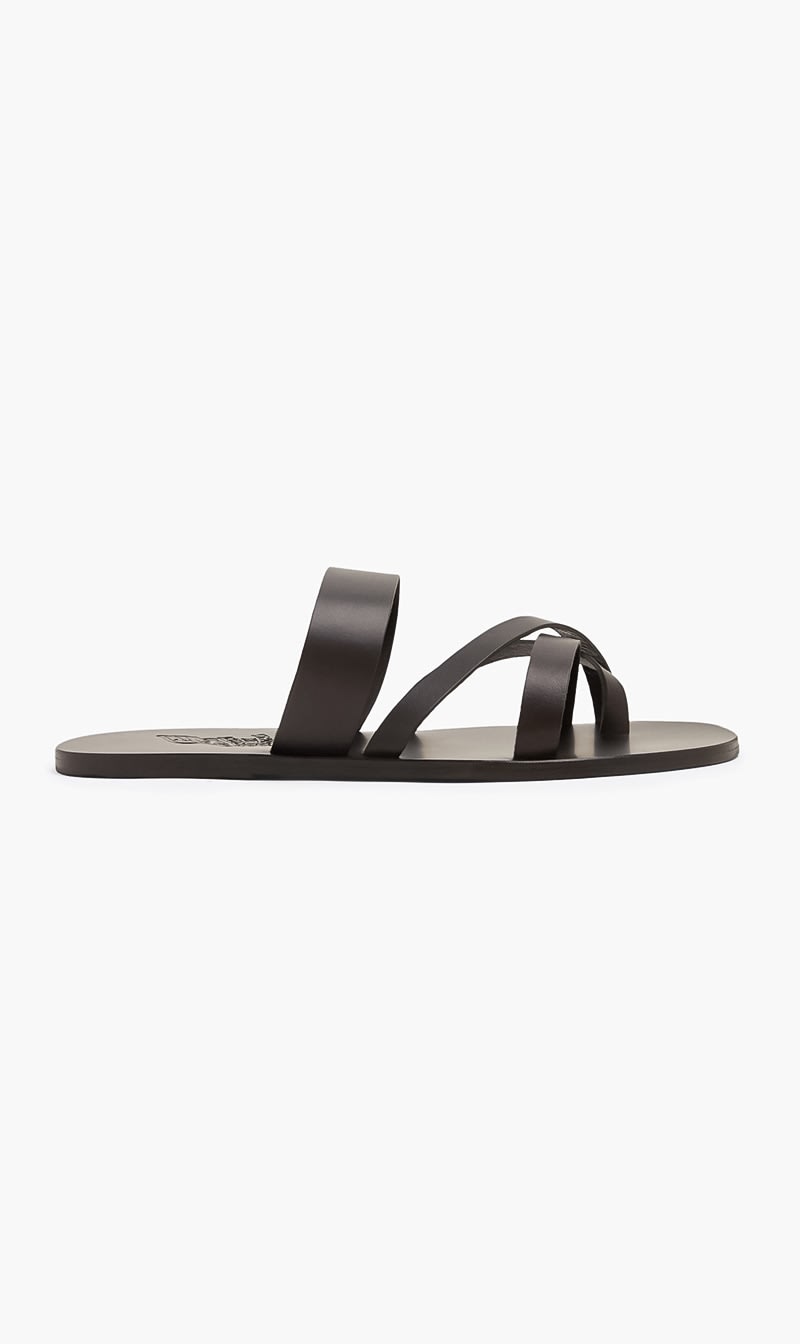 

Ancient Greek Sandals Black Jason Leather Sandals for Men | The Deal Outlet