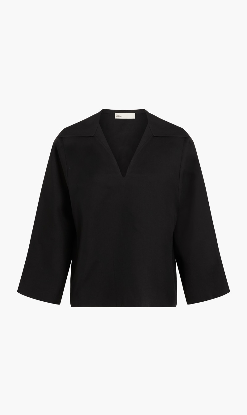 

Tory Burch Black Silk Gazar Tunic for Women | The Deal Outlet