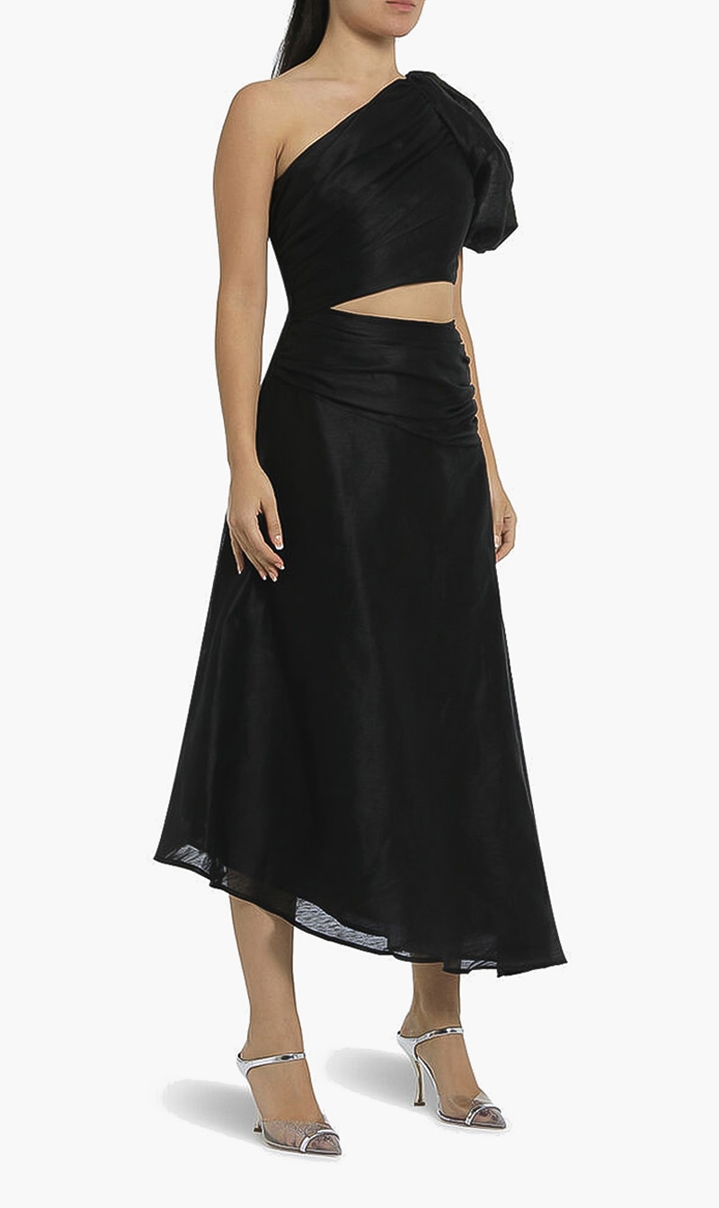 

One-shoulder Midi Dress