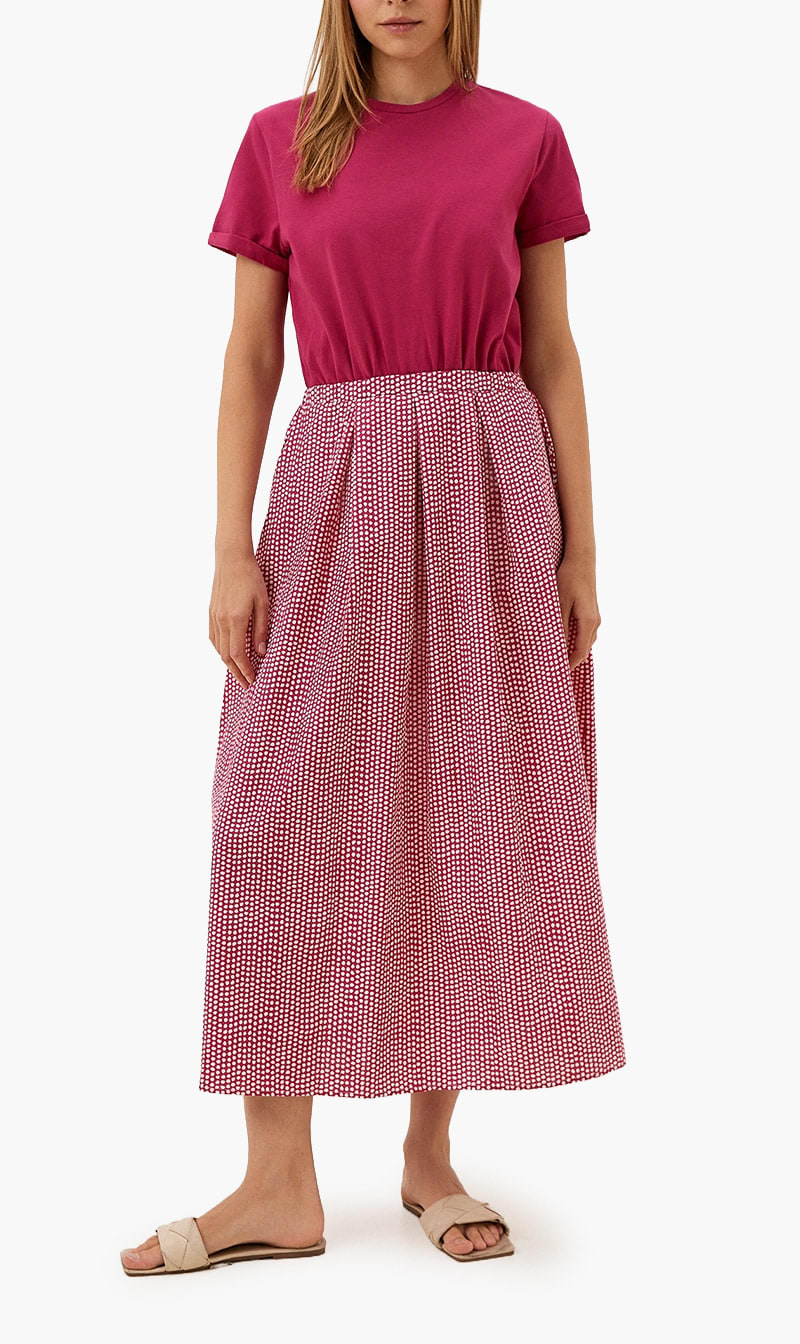 Blue United Colors Of Benetton Pink Long Dress With Printed Skirt for Women