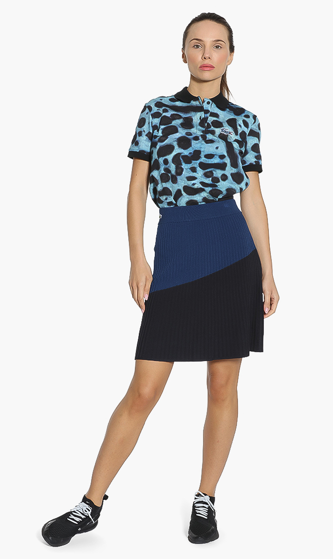 

Lacoste Live Two-tone Knit Skirt