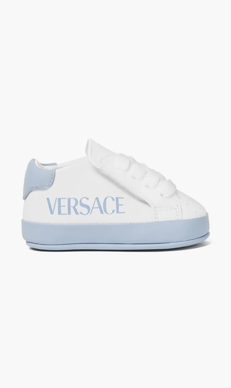 

Versace Blue Logo Baby Trainers | The Deal Outlet