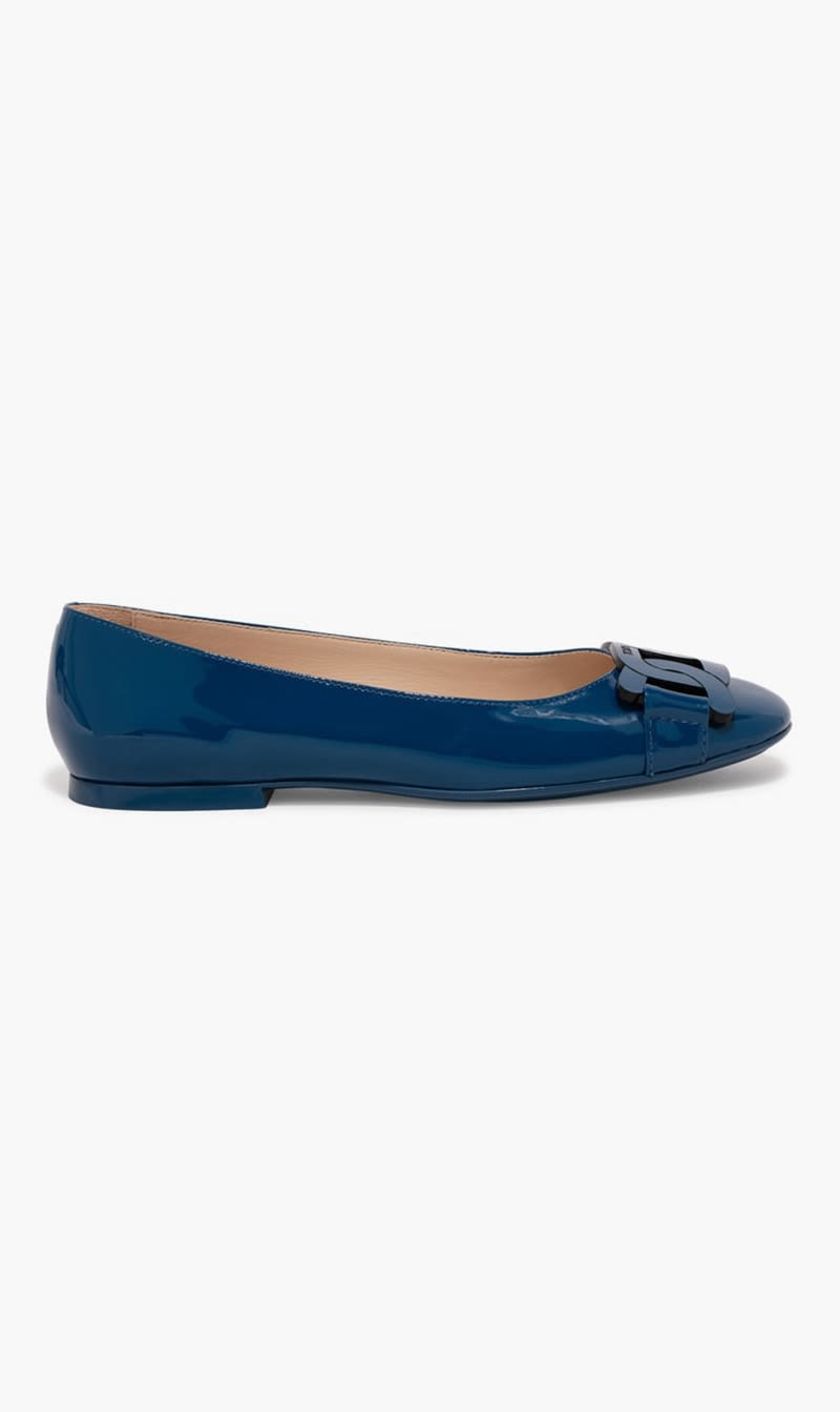 

Tod's Multi-color Gomma Flat 06d Catena Pelle for Women | The Deal Outlet