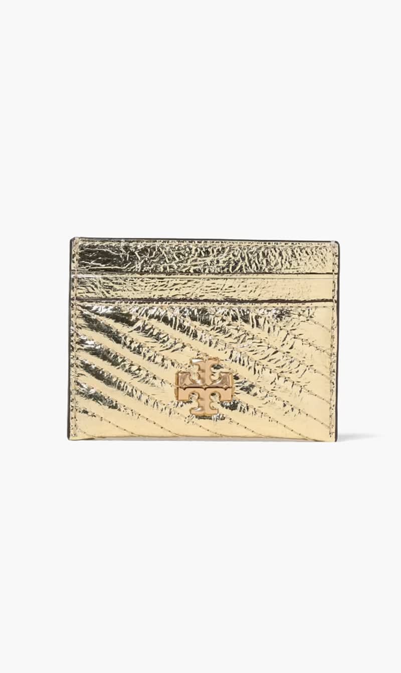 

Tory Burch Gold Mettalic Card Holder for Women | The Deal Outlet