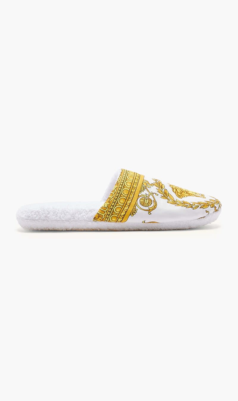 

Versace White I Love Baroque Slippers White | The Deal Outlet