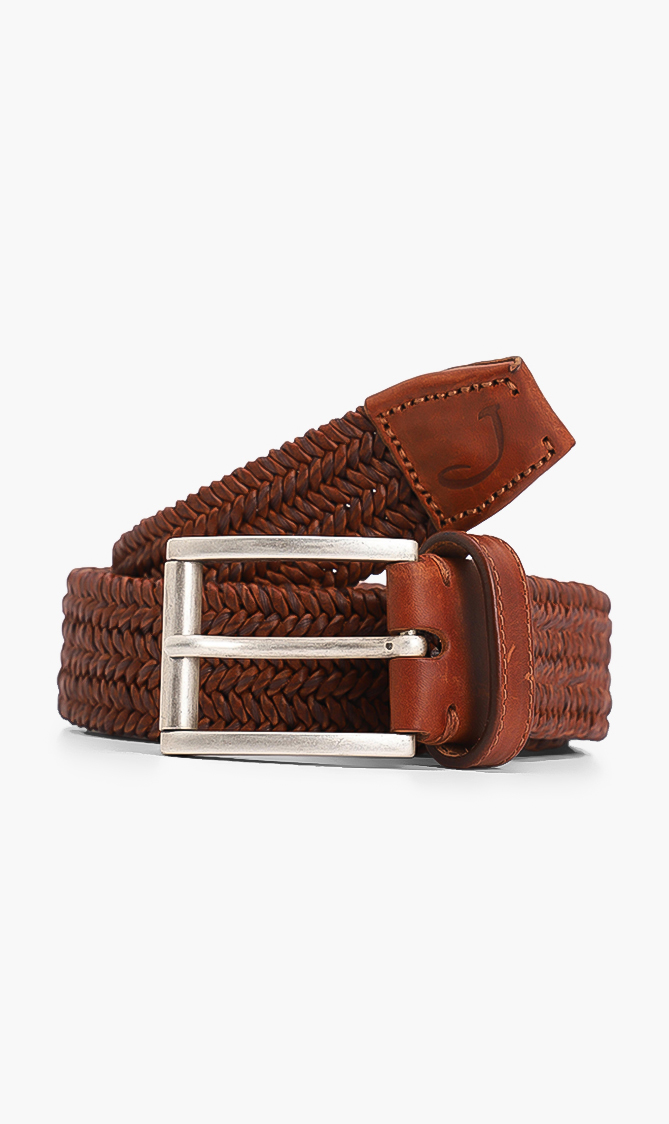 

Jacob Cohen Woven Leather Belt