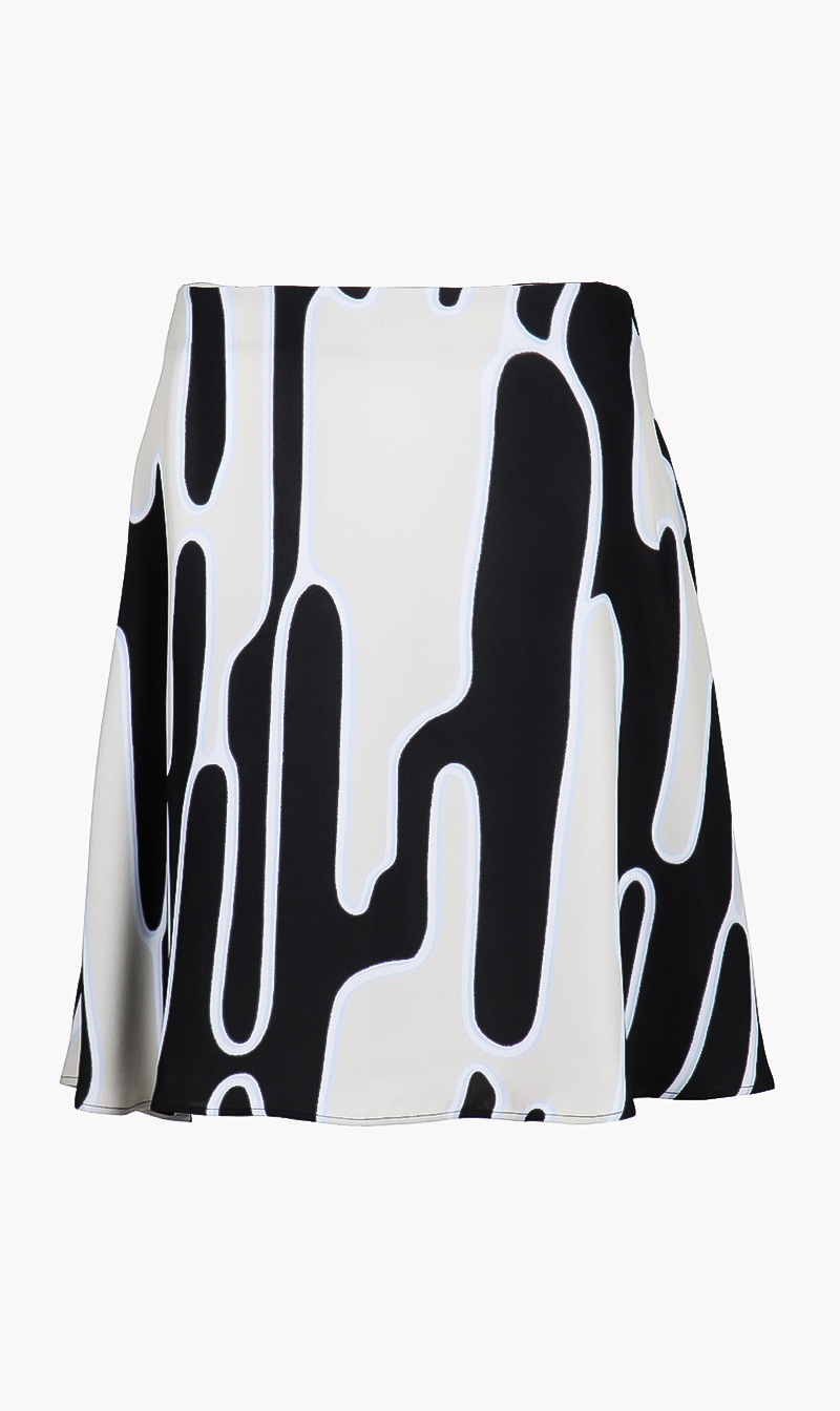 

Abstract Print Skirt, Multi-color