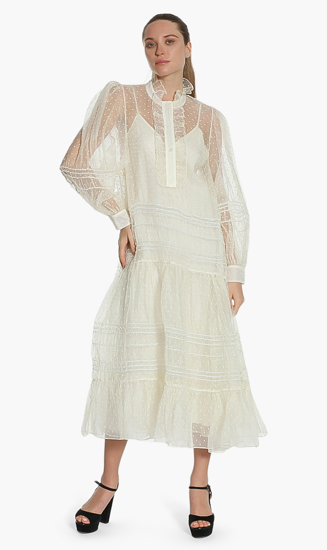 

Tory Burch Embroidered Dot Dress