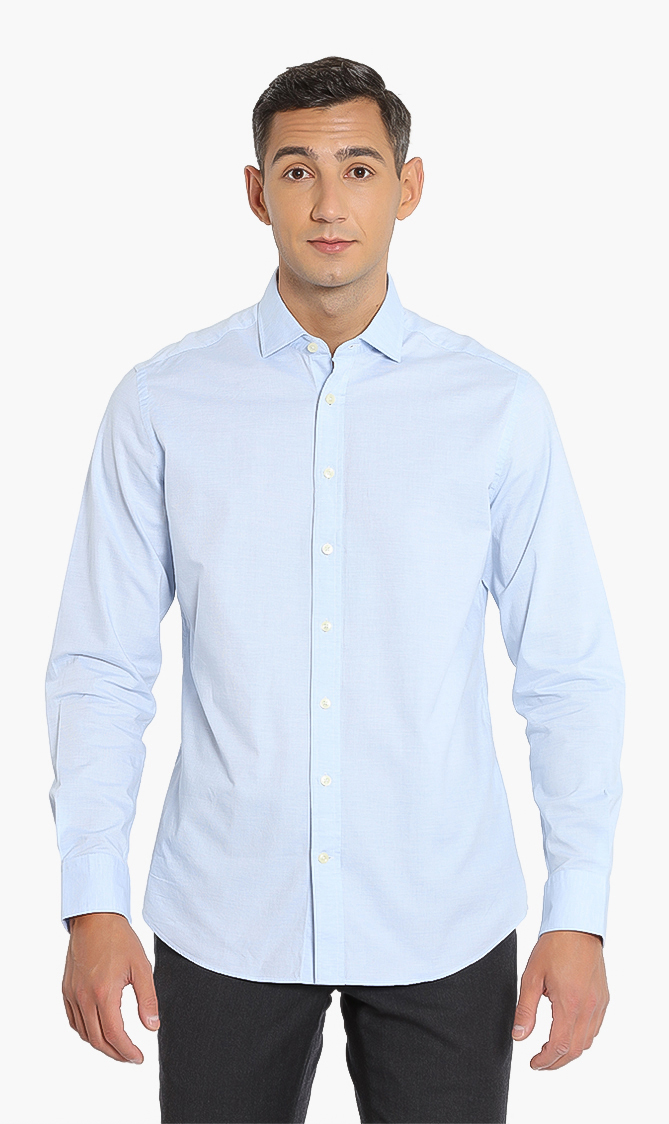 

Hackett London Yarn Dyed Slim Fit Long Sleeves Shirt