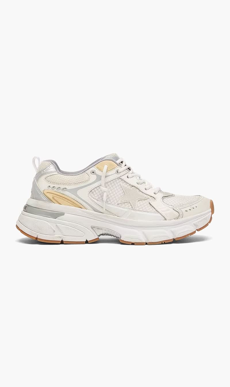 Golden Goose Deluxe Brand White Lightstar Sneakers for Men