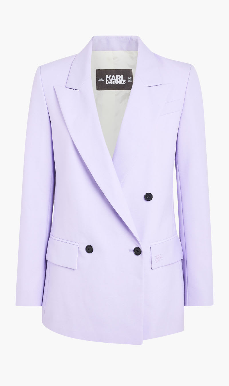 

Karl Lagerfeld Purple Tailored Blazer for Women | The Deal Outlet