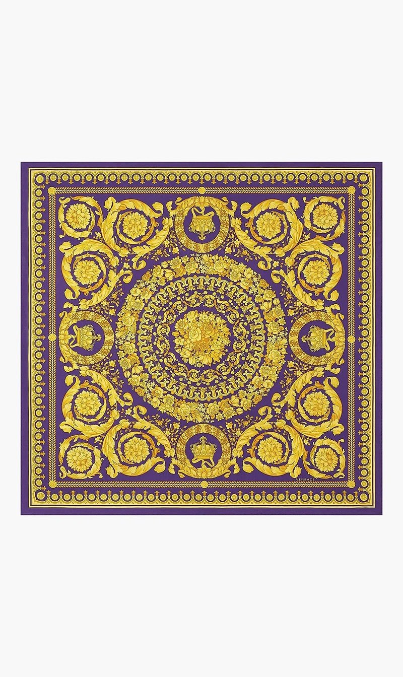 

Versace Multi-color Foulard 90x90 Silk Twill Bio Barocco Print for Women | The Deal Outlet