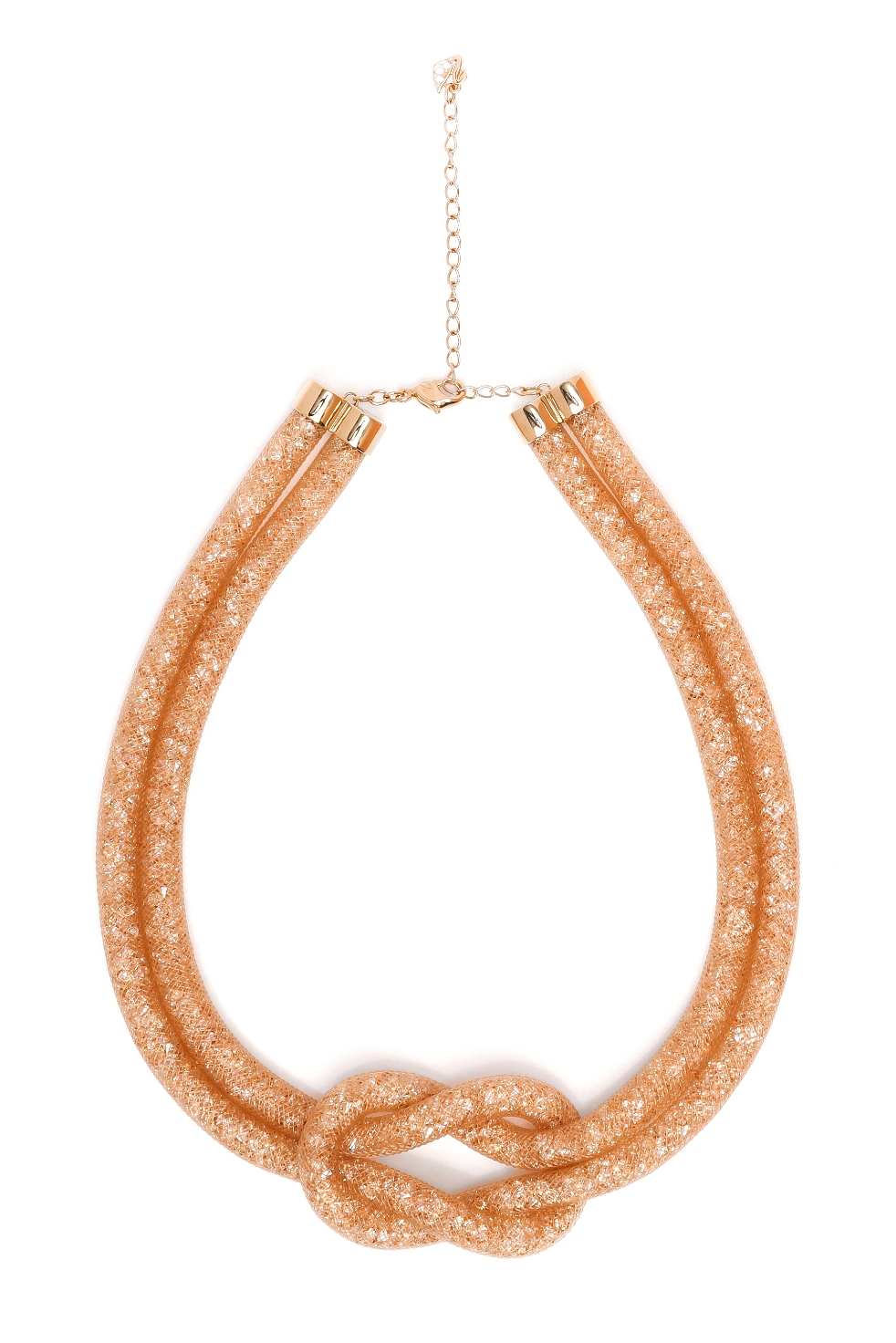 

Swarovski Gold Stardust Knot Necklace