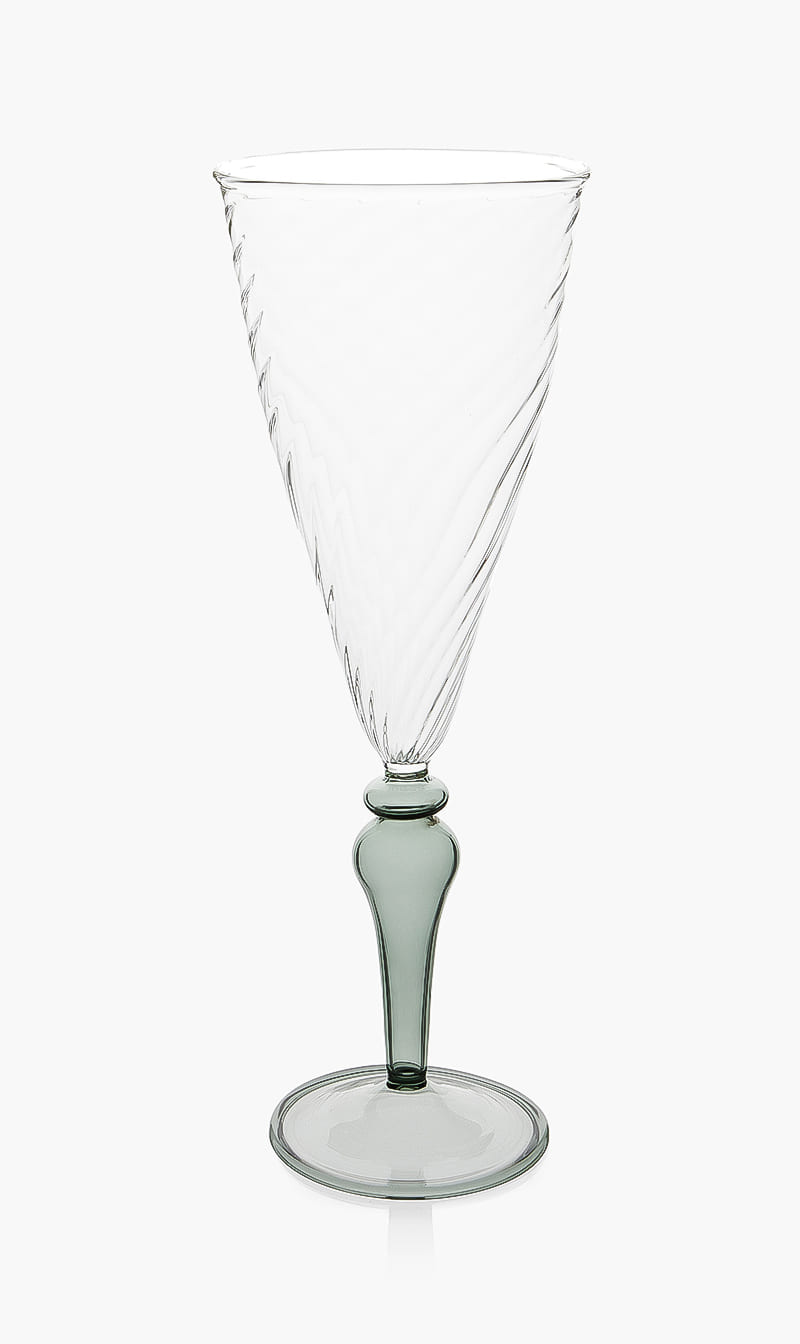 

Waww La Table Grey Flute Grey Stem | The Deal Outlet