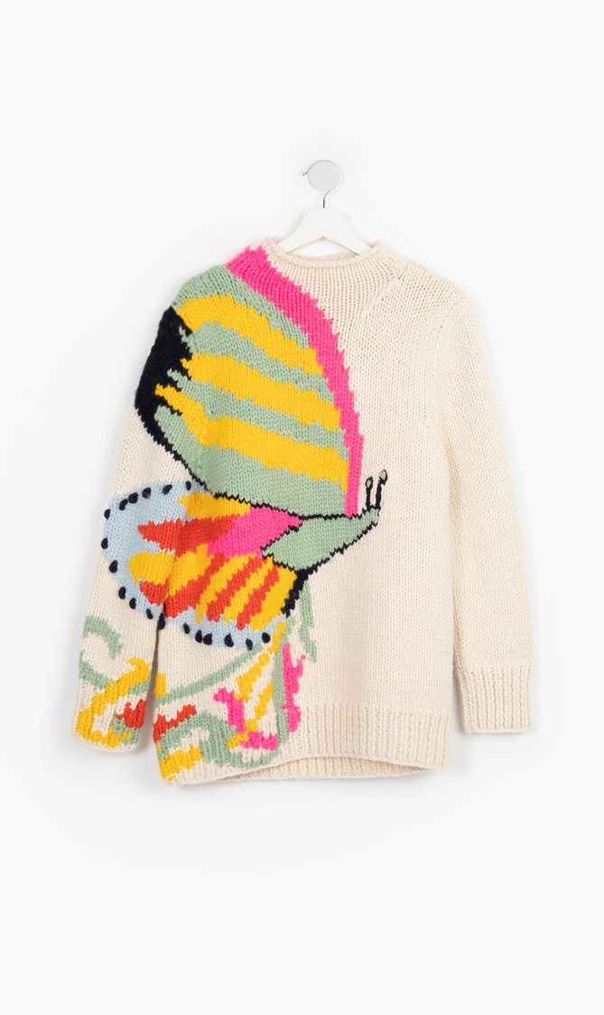 

Tory Burch Butterfly Hand Knit Tutleneck