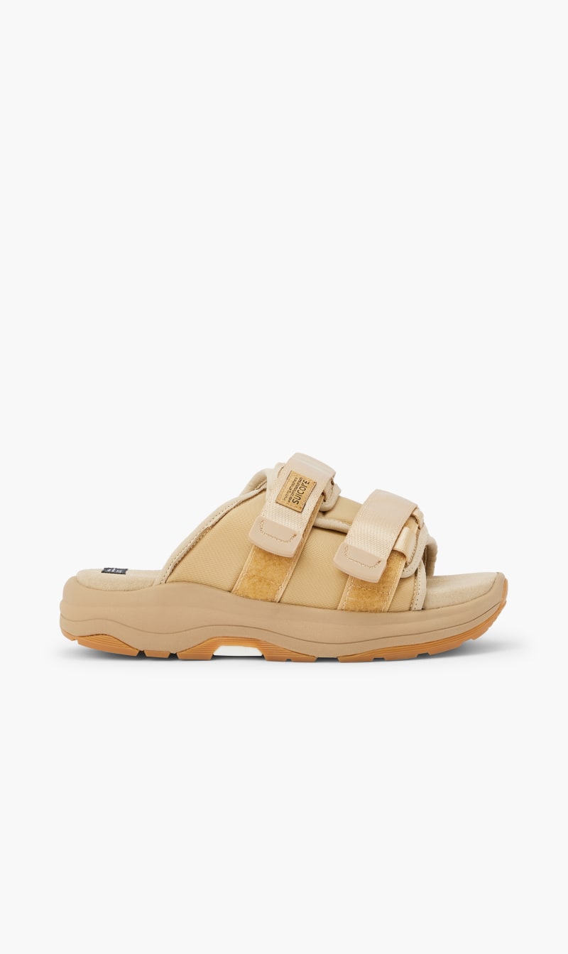 

Suicoke Beige Moto Run Slides | The Deal Outlet