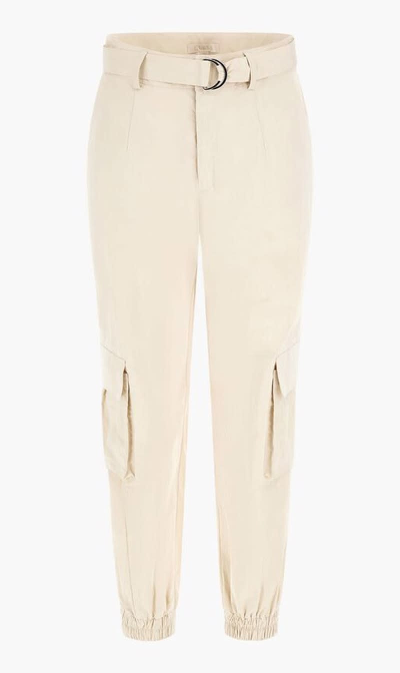 

Guess Beige Mid Rise Cargo Pant for Women | The Deal Outlet