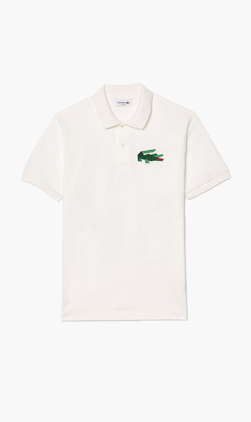 Lacoste White Original Badge Polo Shirt for Men