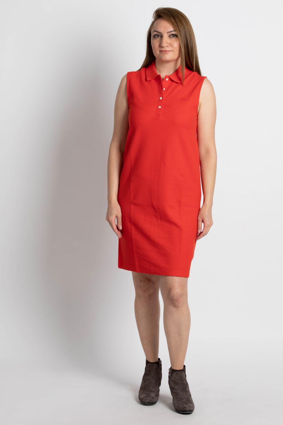 

LACOSTE Classic Fit Navy Shirt Dress