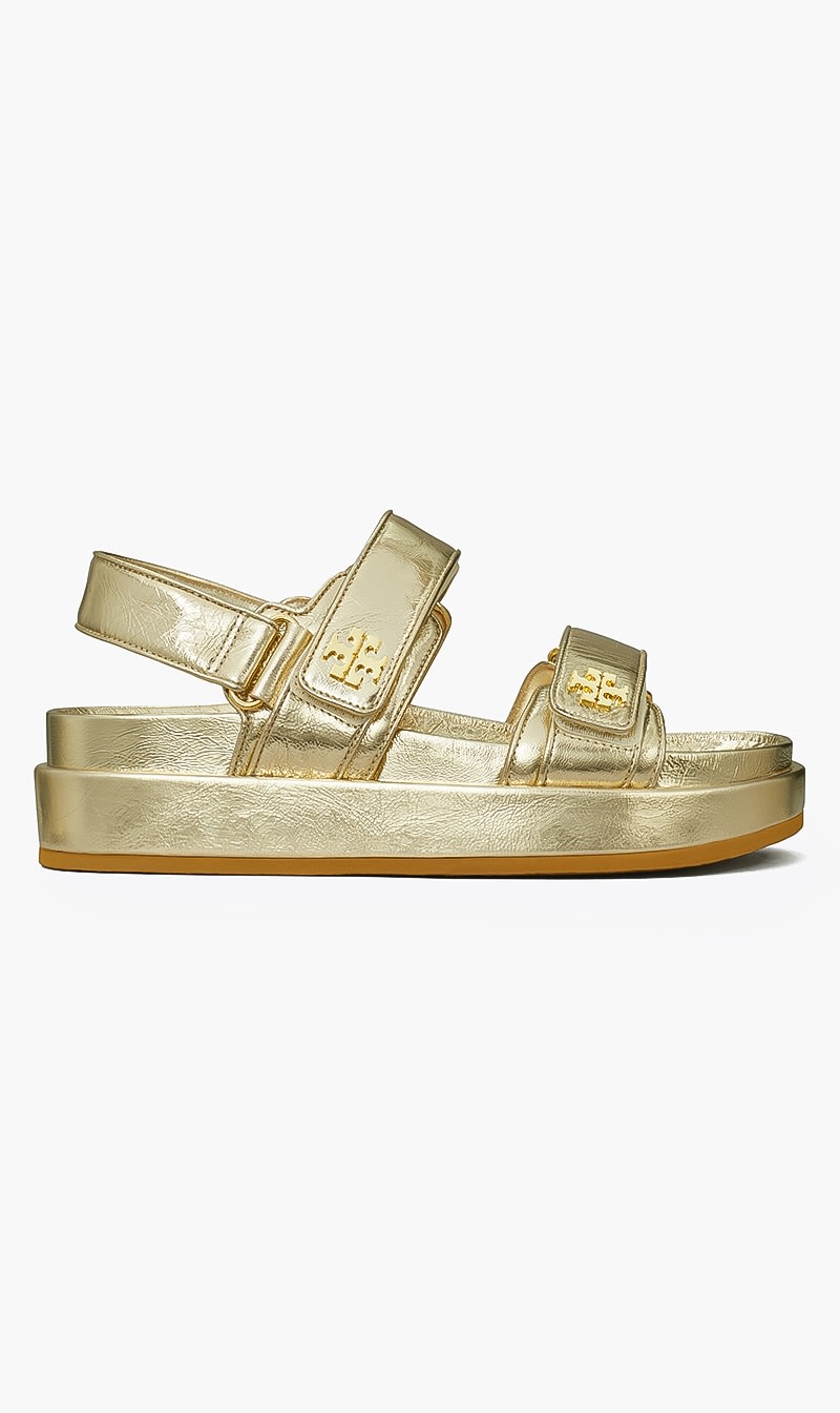

Tory Burch Gold Kira Sport Sandal for Women | The Deal Outlet