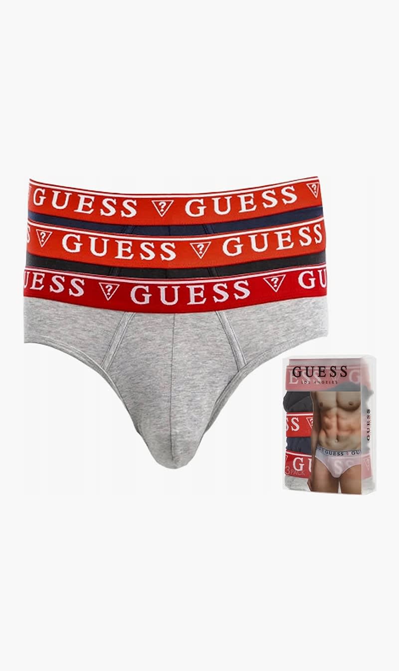 

Guess Grey 3 Pack Brief for Men | The Deal Outlet