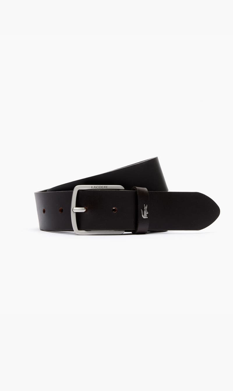 

Lacoste Brown Smooth Leather Belt for Men | The Deal Outlet